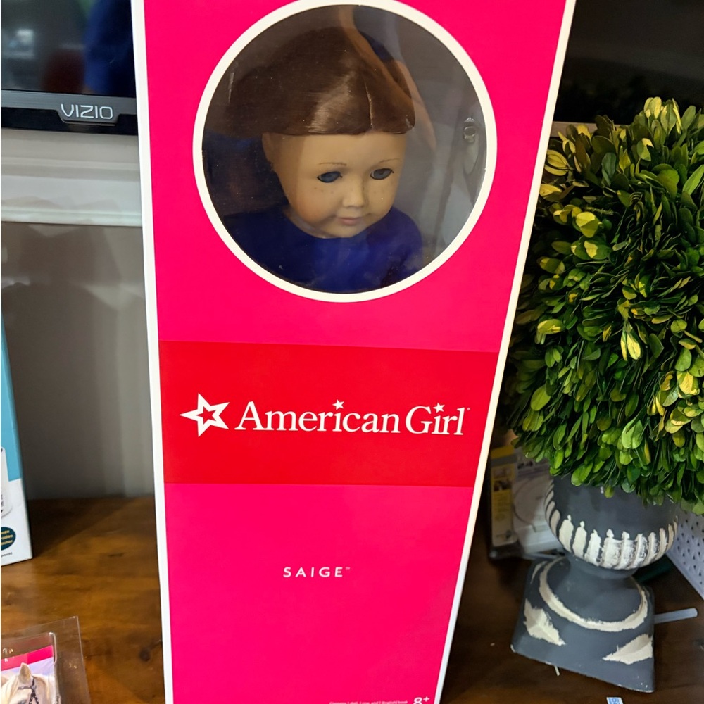 American Girl Saige Doll with Blue Outfit